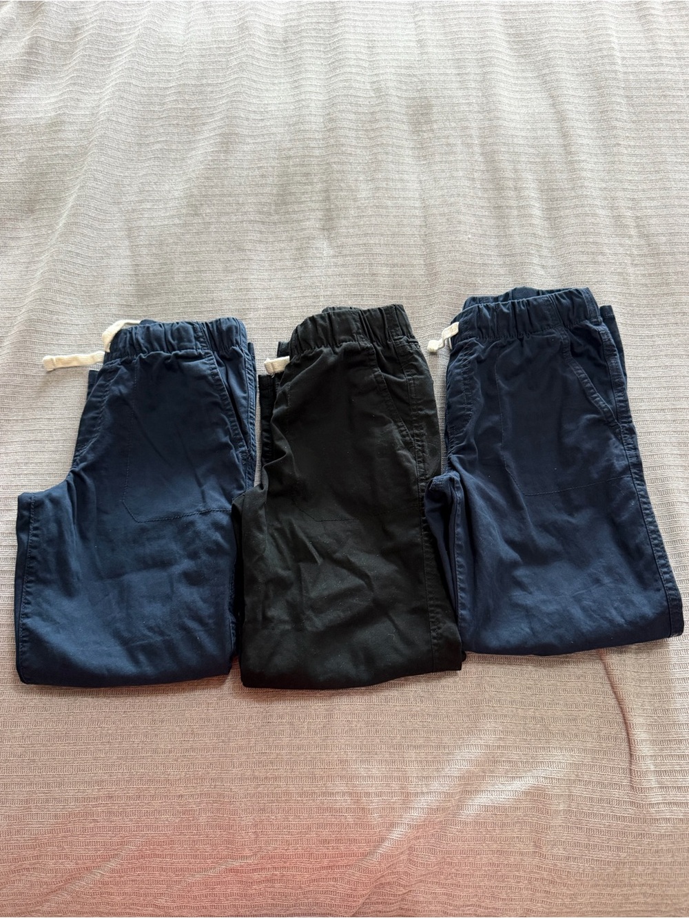 Bundle of 3 pants Cat & Jack Elastic Joggers - Navy & Black